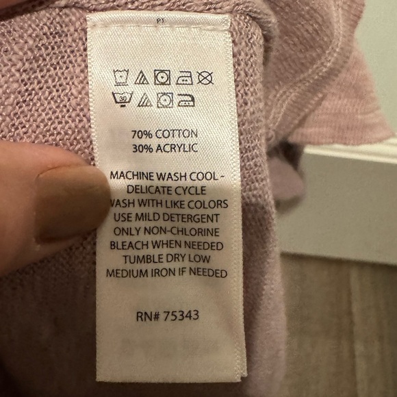 Cozy Cowl Neck Tunic Sweater Lavender Purple Size M Soft Knit Longline - Picture 11 of 14